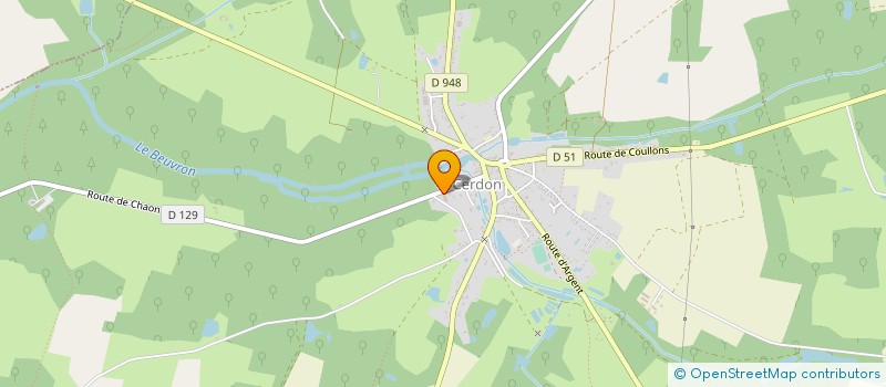 localisation de l'entreprise MONSIEUR DAVID LABROUSSE  CERDON