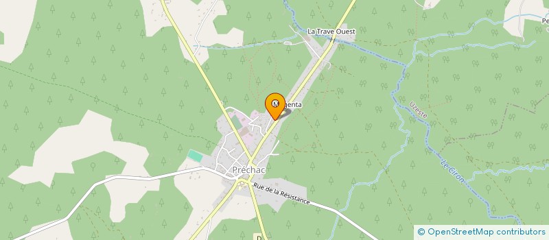 localisation de l'entreprise MONSIEUR DAVID LABROUSSE  PRECHAC