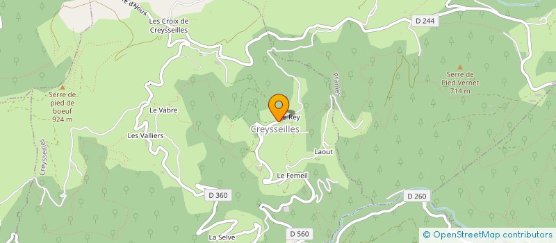 localisation de l'entreprise MONSIEUR DAVID LABROUVE  CREYSSEILLES