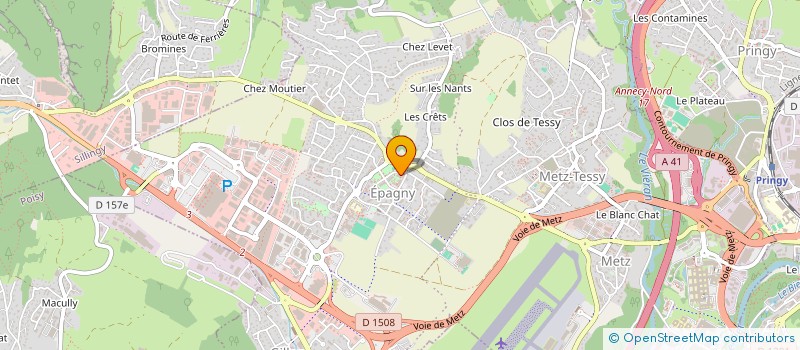 localisation de l'entreprise MONSIEUR DAVID LACOSTE  EPAGNY METZ-TESSY