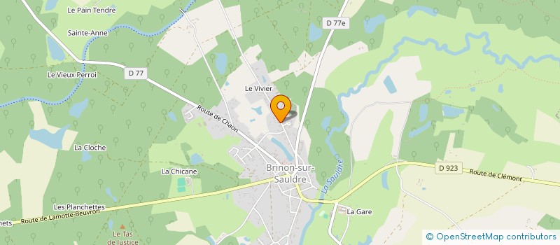 localisation de l'entreprise MONSIEUR DAVID LACUBE à BRINON-SUR-SAULDRE