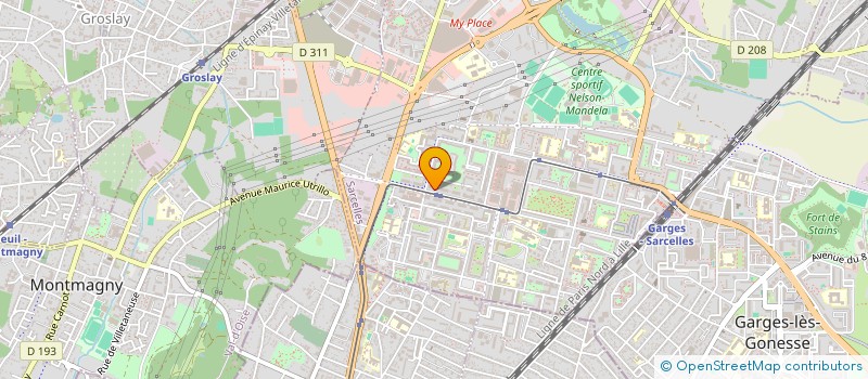 localisation de l'entreprise MONSIEUR DAVID LADAEV  SARCELLES