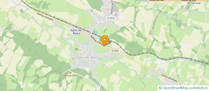 localisation de l'entreprise MONSIEUR DAVID LADEUIX  OGEU-LES-BAINS