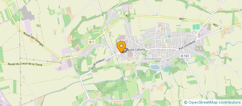 localisation de l'entreprise MONSIEUR DAVID LAFAURY  ANNEYRON