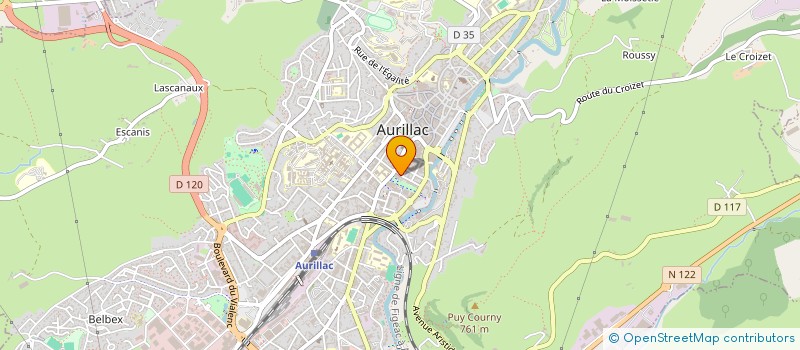 localisation de l'entreprise MONSIEUR DAVID LAFLEUR à AURILLAC
