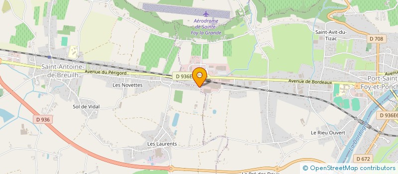 localisation de l'entreprise MONSIEUR DAVID LAFLEUR  SAINT-ANTOINE-DE-BREUILH