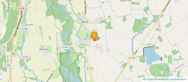 localisation de l'entreprise MONSIEUR DAVID LAFLEUR  JU-BELLOC