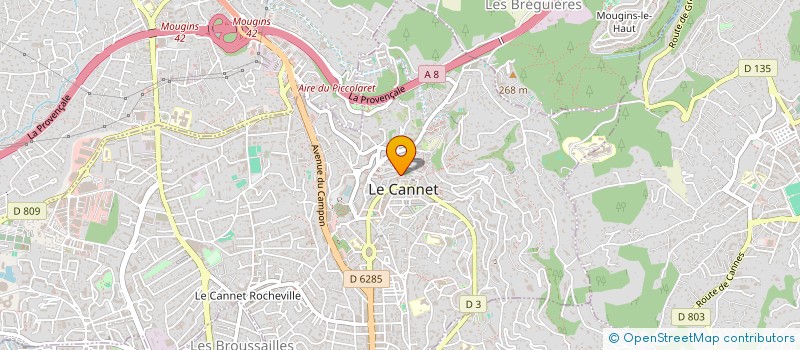 localisation de l'entreprise MONSIEUR DAVID LAGACHE à LE CANNET