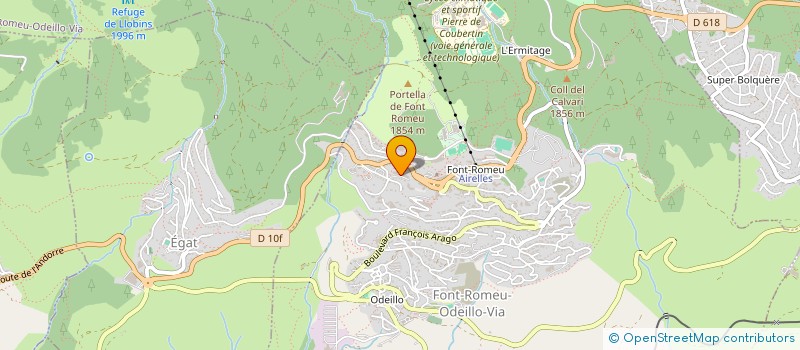 localisation de l'entreprise MONSIEUR DAVID LAGANE  FONT-ROMEU-ODEILLO-VIA