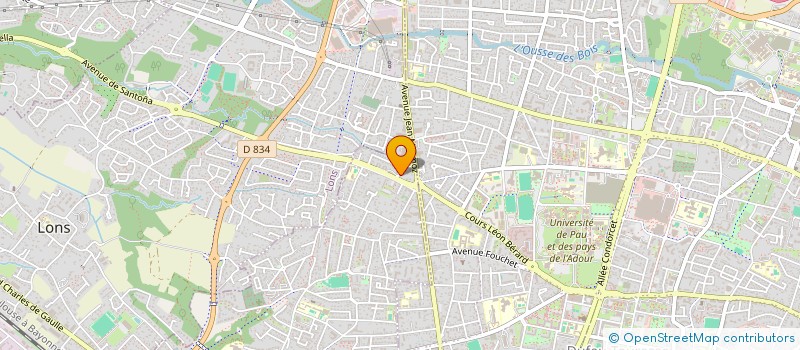 localisation de l'entreprise MONSIEUR DAVID LAGRENE  BILLERE