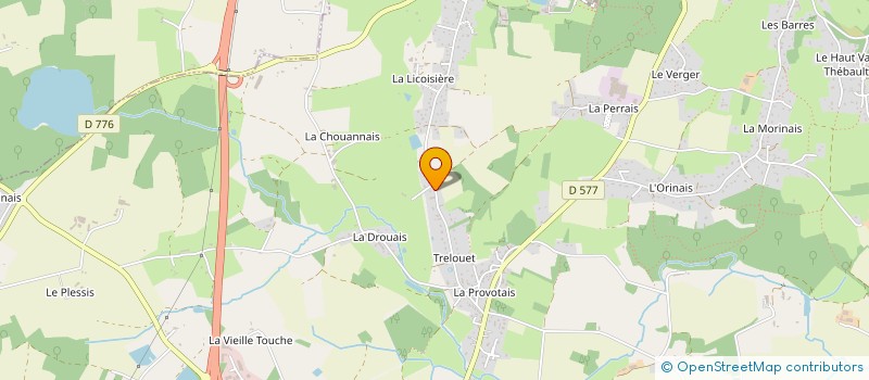 localisation de l'entreprise MONSIEUR DAVID LAILLE  GUICHEN