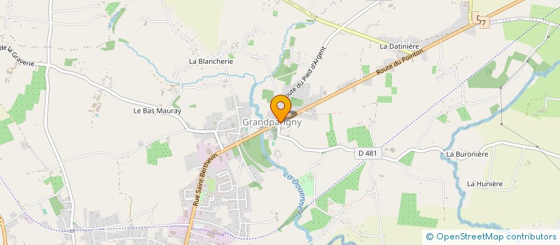 localisation de l'entreprise MONSIEUR DAVID LAISNE  GRANDPARIGNY