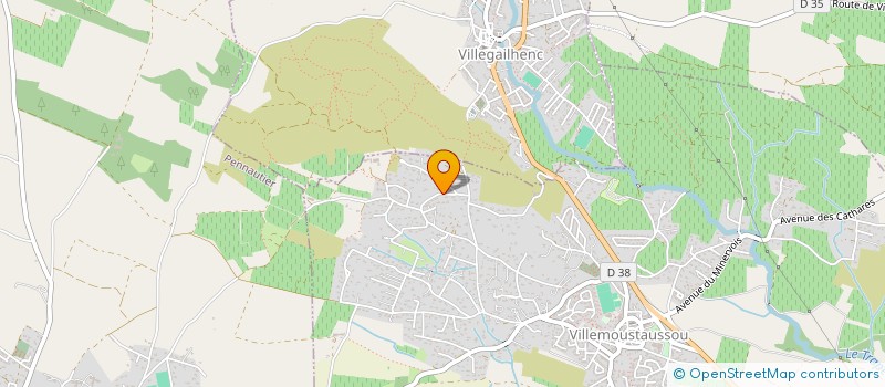 localisation de l'entreprise MONSIEUR DAVID LALANNE  VILLEMOUSTAUSSOU