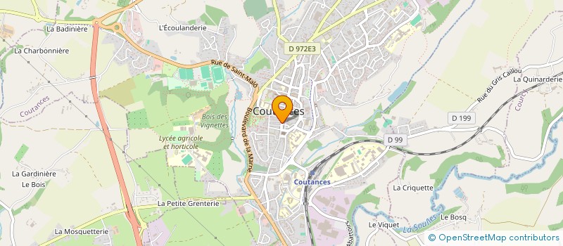 localisation de l'entreprise MONSIEUR DAVID LALLINEC à COUTANCES