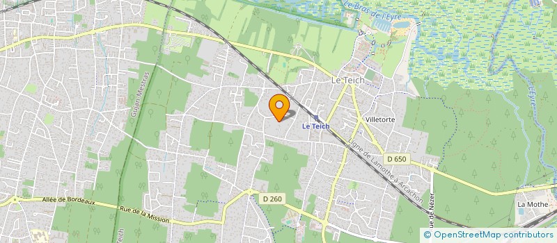 localisation de l'entreprise MONSIEUR DAVID LAMACHE  LE TEICH