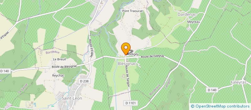 localisation de l'entreprise MONSIEUR DAVID LAMBERT  BLESIGNAC