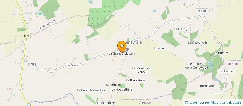 localisation de l'entreprise MONSIEUR DAVID LAMBERT à LA GENEVRAIE