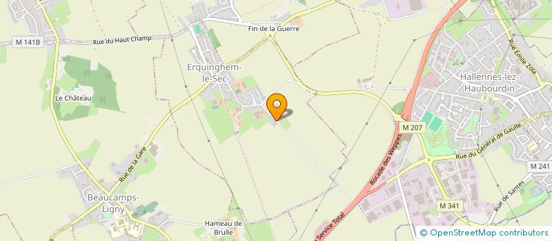 localisation de l'entreprise MONSIEUR DAVID LAMBIN  ERQUINGHEM-LE-SEC