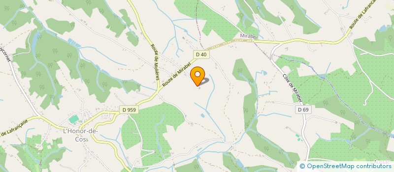 localisation de l'entreprise MONSIEUR DAVID LAMOLINAIRIE  L'HONOR-DE-COS