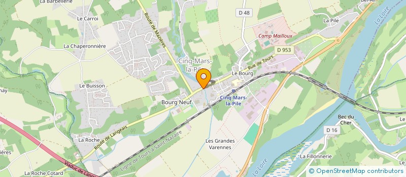 localisation de l'entreprise MONSIEUR DAVID LAMORINIERE à CINQ-MARS-LA-PILE
