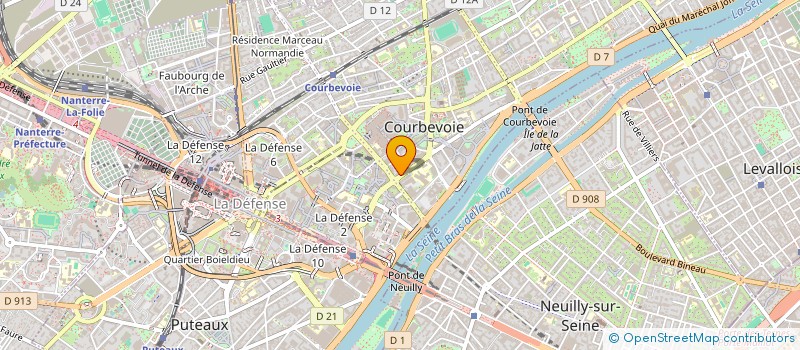 localisation de l'entreprise MONSIEUR DAVID LAMOTTE à COURBEVOIE