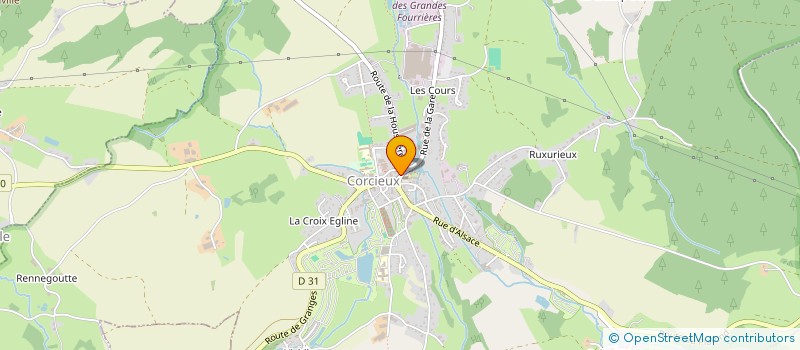 localisation de l'entreprise MONSIEUR DAVID LAMOURIC  CORCIEUX