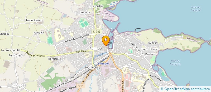 localisation de l'entreprise MONSIEUR DAVID LANCELOT  PAIMPOL