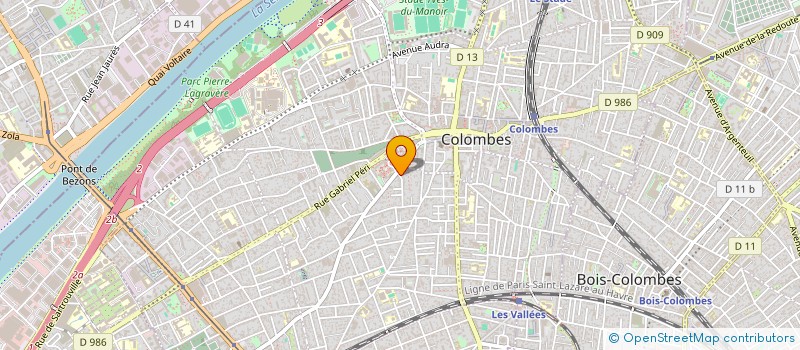 localisation de l'entreprise MONSIEUR DAVID LANDOIS à COLOMBES