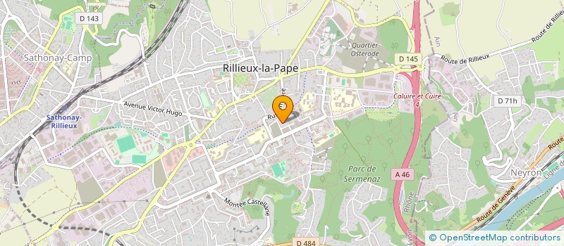 localisation de l'entreprise MONSIEUR DAVID LANDOUZY  RILLIEUX-LA-PAPE