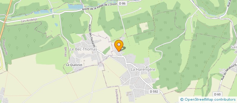 localisation de l'entreprise MONSIEUR DAVID LANGLOIS  LA HARENGERE