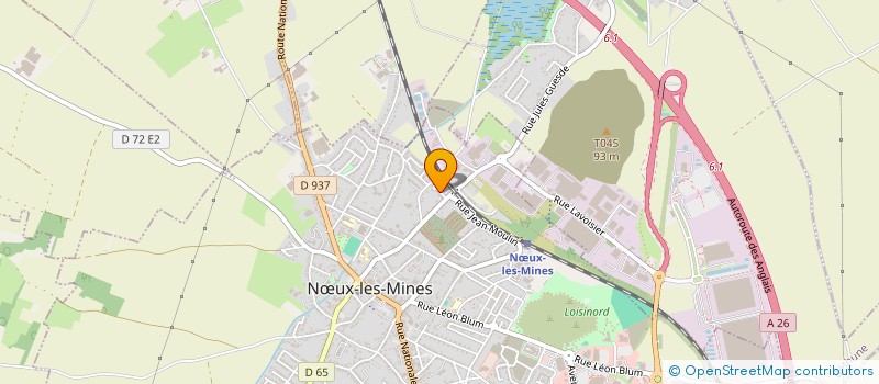 localisation de l'entreprise MONSIEUR DAVID LANNOY  NOEUX LES MINES