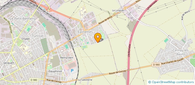 localisation de l'entreprise MONSIEUR DAVID LANOUX  REIMS