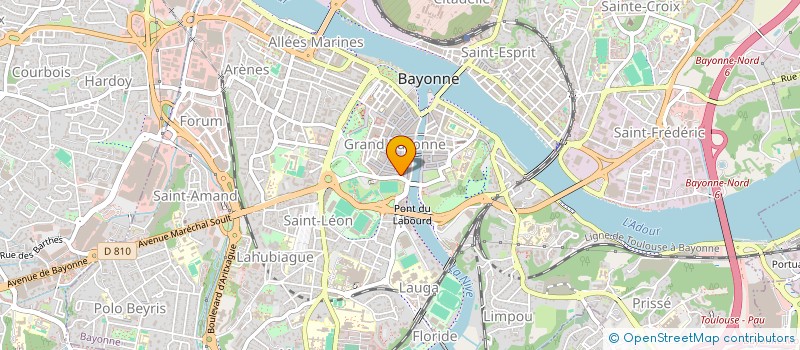 localisation de l'entreprise MONSIEUR DAVID LANTHEAUME  BAYONNE