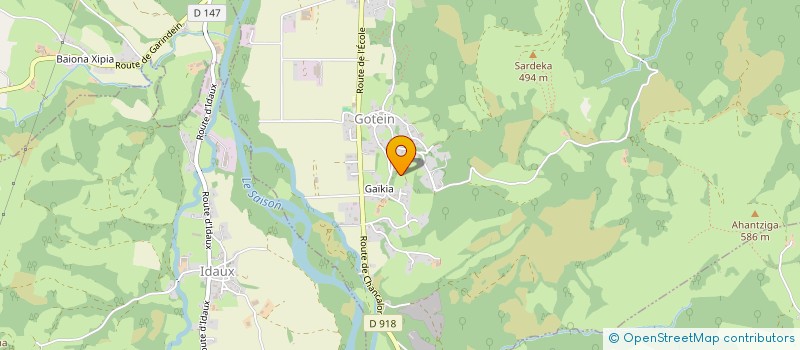 localisation de l'entreprise MONSIEUR DAVID LAPEYRADE  ESPES-UNDUREIN