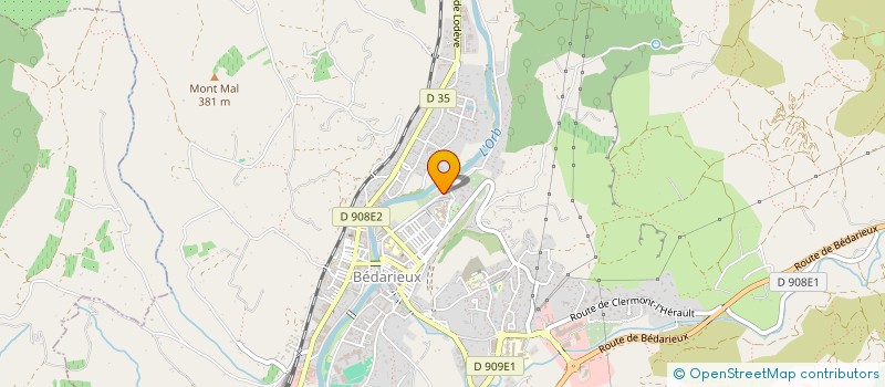 localisation de l'entreprise MONSIEUR DAVID LARCO  BEDARIEUX