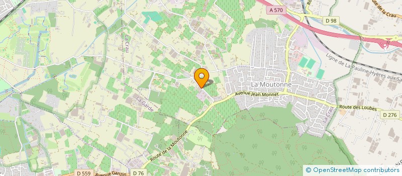 localisation de l'entreprise MONSIEUR DAVID LAROUX  LA CRAU