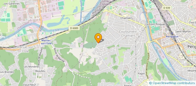 localisation de l'entreprise MONSIEUR DAVID LARRALDE-TOUYA  COULOUNIEIX CHAMIERS