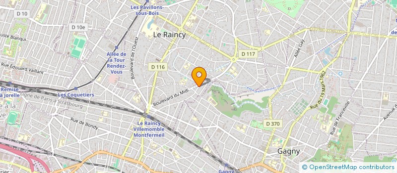 localisation de l'entreprise MONSIEUR DAVID LASRY à LE RAINCY