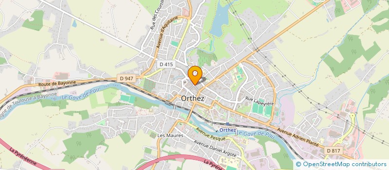 localisation de l'entreprise MONSIEUR DAVID LASSERRE  ORTHEZ