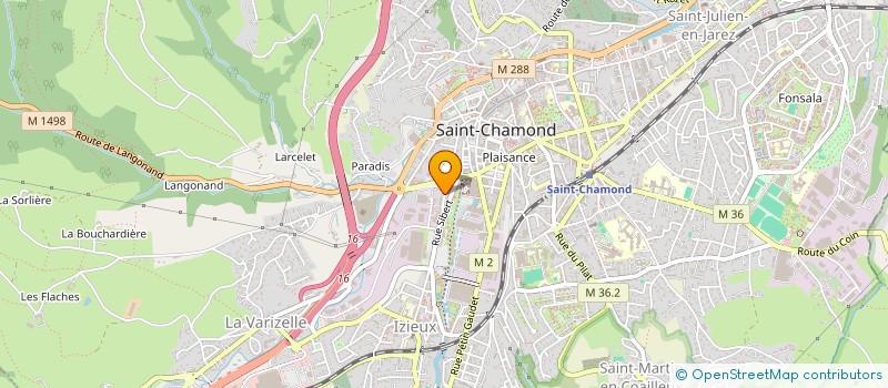 localisation de l'entreprise MONSIEUR DAVID LATRICHE  SAINT-CHAMOND
