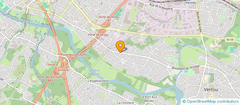 localisation de l'entreprise MONSIEUR DAVID LAUDSA  VERTOU