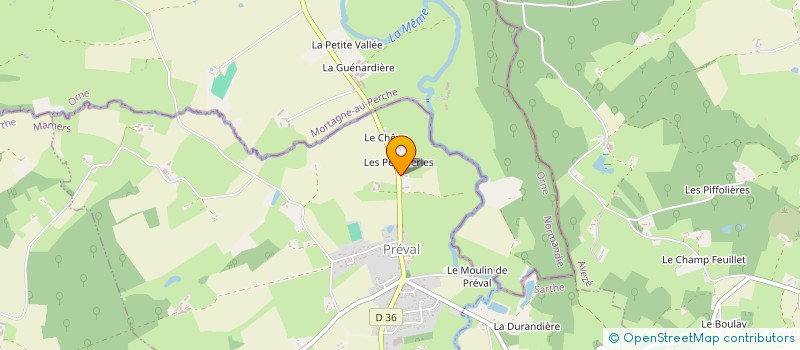 localisation de l'entreprise MONSIEUR DAVID LAUNAY  PREVAL