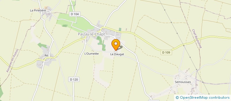 localisation de l'entreprise MONSIEUR DAVID LAURENT  PAIZAY-LE-CHAPT