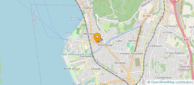 localisation de l'entreprise MONSIEUR DAVID LAUVERGNE  AIX-LES-BAINS