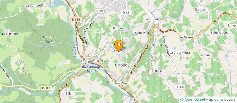 localisation de l'entreprise MONSIEUR DAVID LAVIGNE  LEGNY