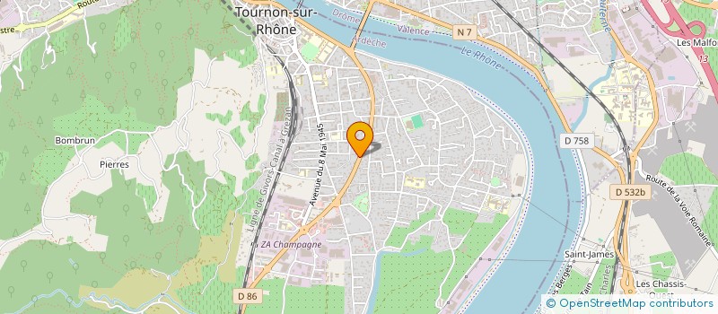 localisation de l'entreprise MONSIEUR DAVID LAVIGNE à TOURNON-SUR-RHONE