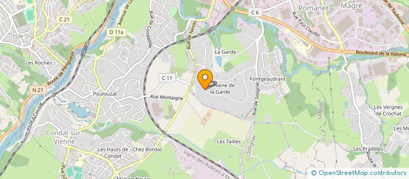localisation de l'entreprise MONSIEUR DAVID LAVOUE à LIMOGES