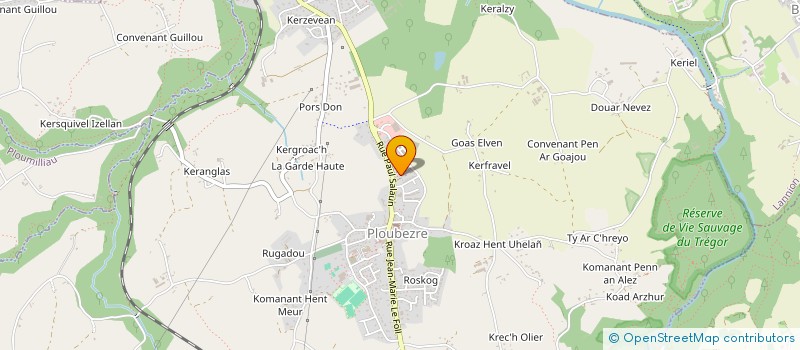 localisation de l'entreprise MONSIEUR DAVID LE CALVEZ  PLOUBEZRE