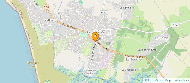 localisation de l'entreprise MONSIEUR DAVID LE CORRE à BREM-SUR-MER