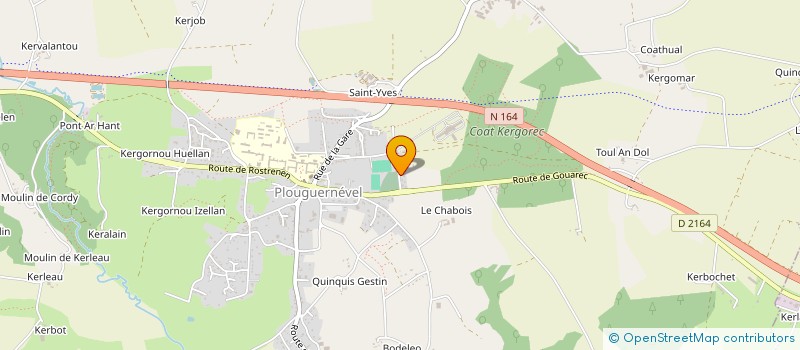 localisation de l'entreprise MONSIEUR DAVID LE FLOC'H  PLOUGUERNEVEL